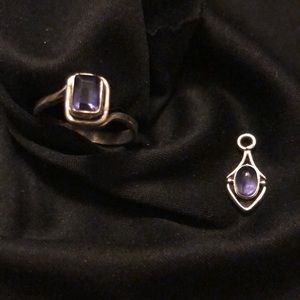 Vintage 925 Silver Ring and Pendant